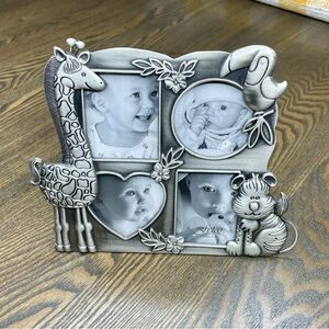 Jungle Collage Frame in Pewter by Fetco